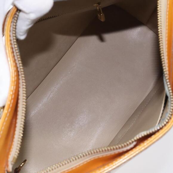 LOUIS VUITTON Monogram Vernis Houston Hand Bag Beige M91004 - Picture 10 of 16